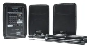 Knox 663701817041 Gear 8in Active Loudspeakers Combo Set Pa System With Usb Sd And Bluetooth