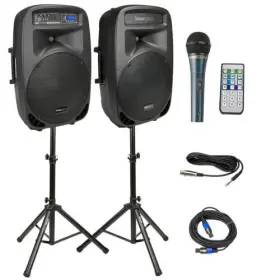 Knox Gear 663701763263 Active Loudspeaker Combo Set Wi/. Usb And Bluetooth