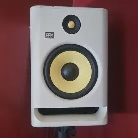 Ampk80174 Krk Rokit 8 White Studio Monitor 200w Dsp Room Tuning Balanced Input