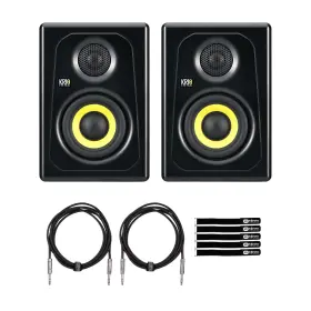 K3-na-ncables Krk K3-na Kreate 3 Inch Studio Monitor Reference Speakers Pair W Cables