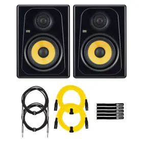 K5-na-ncables Krk K5-na Kreate 5 Inch Studio Monitor Reference Speakers Pair W Cables