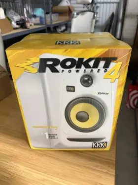 Rp4g3w-na Krk Rp463w New Sealed In Box Rokit 4 Gen 3 Single White Monitor Speaker
