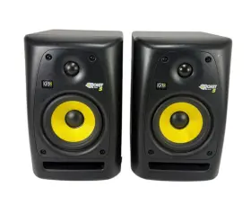 Rp5g2 Krk Rokit 5 G2 Rpg2 2-way Inch Active Studio Monitors Pair Black / Working Rp5g2 Krk Rokit 5 G2 Rpg2 2-way Inch Active Studio Monitors Pair Black / Working