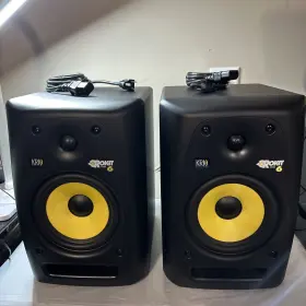 Rp6g2 Krk 2x Rokit 6 Rpg2 Pair Powered Studio Monitors With Power Cords