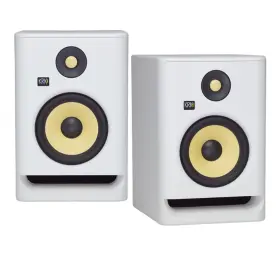 Rp7g4wn-na Krk Rokit Rp7 G4 7 Inch Bi-amped Studio Monitor Dsp Speakers White Noise Pair Bundle