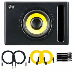 S8.4-na-cables Krk S8 Generation 4 8 Inch Active Powered Studio Recording Subwoofer Sub W Cables