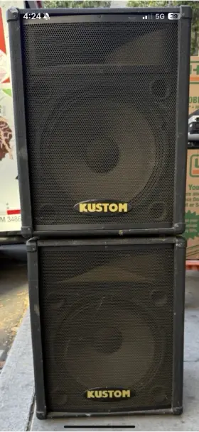Kcs15 Kustom Dual Pa Speaker Cabinets