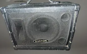 Kpc15m Kustom 12 Inch Monitor Speaker Cabinet / 125 Watts 1/4 Inputs - Used&tested