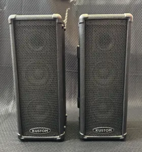 Pa112s Kustom Pa System Bundle 2x Pa50 Powered Speakers Subwoofer