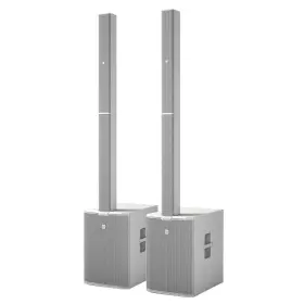 Maui44 Ld Systems 049521659942 G2 White Active Powered Column Pa Dj Speaker Pair