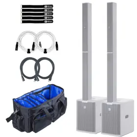 Ld Systems 789049899607 Maui 28 G3 Mix White Column Pa Speaker System W Digital Mixer Pair