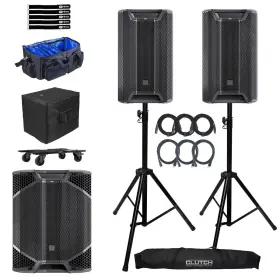 Ld Systems 789049909740 Icoa Pro 12 A Inch Powered Speaker 2-pack With 21 Subwoofer
