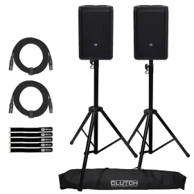 Lds-anny8 Ld Systems Us -gopk Anny 8 Inch Portable Battery Bluetooth Speakers Black Pair W Stands