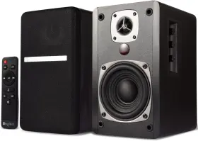 Bt27 Leaderwave 856752008432 Singing Wood Active Powered Bluetooth Bookshelf Speakers 150w Total 54w Rms