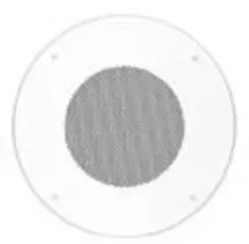 Cs-8h Lowell 8 Speaker Grille Screw Mount Steel 12.87 Dia White