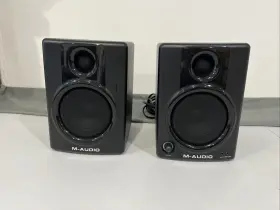 9100-65256-00 M-audio Av 40 Studiophile Desktop Reference Speakers Studio Monitors Tested