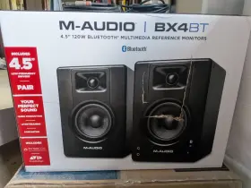 Bx4bt M-audio 4.5 Inch Studio Monitors And Pc Speakers With Bluetooth
