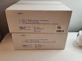 Fmc8 M&s Systems Pair Of 2-way 8 Inch High Performance Ceiling Speakers New/sealed