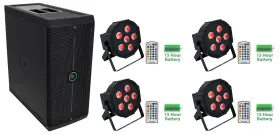 400w Mackie 613826564122 Thumpsub Go Dual 8 Inch Battery-powered Portable Subwoofer 4 Wash Lights