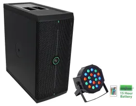 400w Mackie 613826564139 Thumpsub Go Dual 8 Inch Battery-powered Portable Subwoofer Up-light