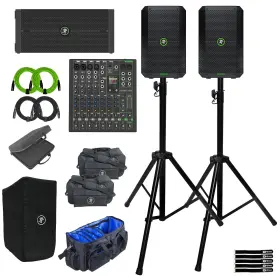 Mackie 789049913891 Thump Go 8 Inch Portable Battery Powered Loudspeakers W Mixer And Sub