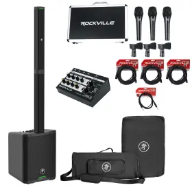 1300w Mackie Black Line8 Srm-flex Line Array Dj Speaker Pa System With Sub 3 Mics Case Mixer