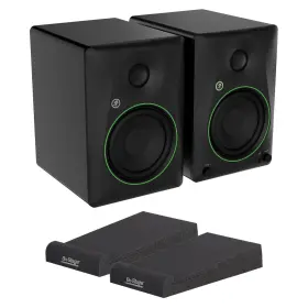 Cmck001-03 Mackie Cr5bt 5.25 Inch Studio Monitors Bundle With Foam Isolation Pads