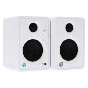 Cr3-xbtltd-wht Mackie Cr3-xbt Powered 3 Inch Monitors With Bluetooth In Limited-edition Artic White