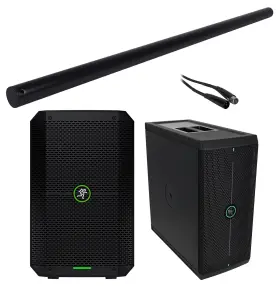 Rcxfm20e-b Mackie Go Rsp36 Thump 8 Inch Portable Rechargeable Dj Pa Speaker Thumpsub Battery Sub