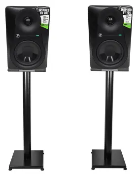 Rs29b Mackie Mr524 Pair 5 Inch 50 Watt Powered Active Studio Monitor Speakers 29 Stands Rs29b Mackie Mr524 Pair 5 Inch 50 Watt Powered Active Studio Monitor Speakers 29 Stands