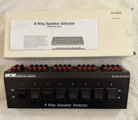 50-6225 Mcm New Custom Audio 8 Way Speaker Selector Model #50-6225