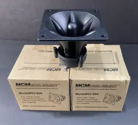 53-800 Mcm Audio Select 3.4 Inch X Square Piezo Horn Tweeter 75 Watt Lot Of 2