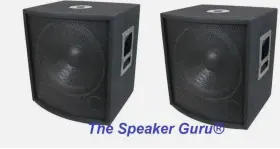 Bajo.15in Mcm Custom Audio 15inch.fifteen New 2 15 Inch Subwoofer Speakers Pair.woofer Sub Box.dj.pa.bass Set Pro Audio.8ohm