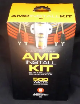 Wm-ak2 Metra New 500 Watt Amp Install Kit 8 Gauge