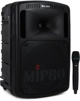 297373 Mipro Ma808 Portable Pa System With Usb/sd Card Player Wireless Mic And