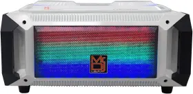Mr Dj Usa 826843980190 Mr. Matrix White Bluetooth Speakerwireless Speaker Karaoke Machine