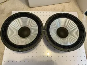55-1300 Multicomp Pro 10 Inch Aluminum Cone Instrument Speakers Guitar Bass 8ohm Pair