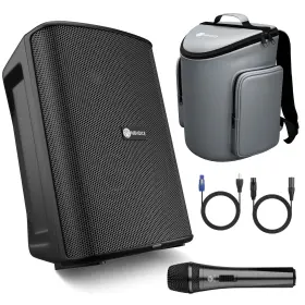 Db200st1-072a Nbvoice All-in-1 Portable Speaker System Powerful Bass 2-way Powered 8 Inch Bluetooth S