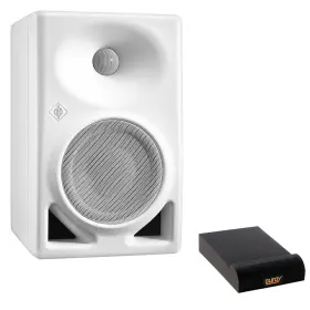 509126 Neumann Kh 120 Ii Aes67 Studio Monitor White Single With Isolation Pad