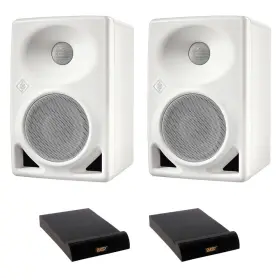 Neumann 745150758820 Kh 80 Dsp 4 Inch Active 2-way Studio Monitor White Pair With 2x Pad