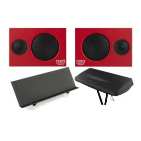 Anpiano-monv2k2 Nord Piano Monitors V2 Bundle Music Stand Dust Cover Pro Audio