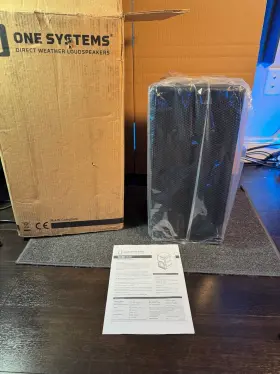 108.hsb-blk One Systems Compact Ip Rated Outdoor Passive Subwoofer Loudspeaker