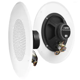 B007t4s3qs Osd Audio 8 Inch Commercial 70v Ceiling Speakers White Single C1070