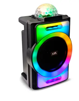 Abx-890r Party Speaker Audiobox 8 Inch Bluetooth With Mic Rgb Lights Usb/fm/aux