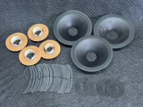 Cxl-1280 Pas Lot Of 3 Recone Kits For Cxl1280 12 Inch Coaxial Loudspeaker Driver