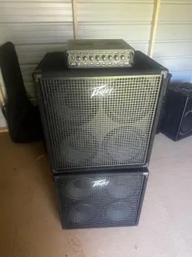 03615180 Peavey Headliner 2-410 Speaker Cabinet S 800w 8 Ohm And Mini Max Bass Amp