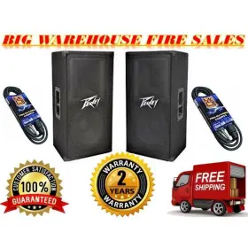 Abs-277 Peavey 2 Pv112 12 Two Way 1600 Watt Pro Audio Dj Live Sound Speakers
