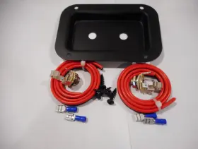 D0607k Penn Elcom & Rean Dual Jack Plate Kit For Multi Speaker Cabs With Jacks Wire Screws And Terminals
