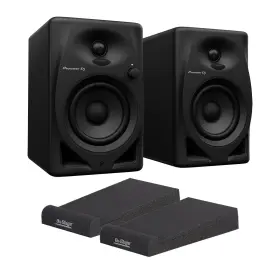 Cpdj010-02 Pioneer Dj Dm-40d 4 Inch Studio Monitors Bundle With Foam Isolation Pads