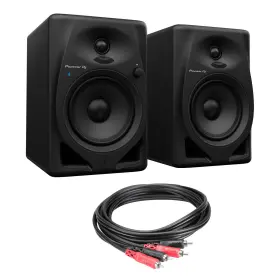 Cpdj012-01 Pioneer Dj Dm-50d-bt 5 Inch Studio Monitors Bundle With 3-foot Stereo Rca Cable
